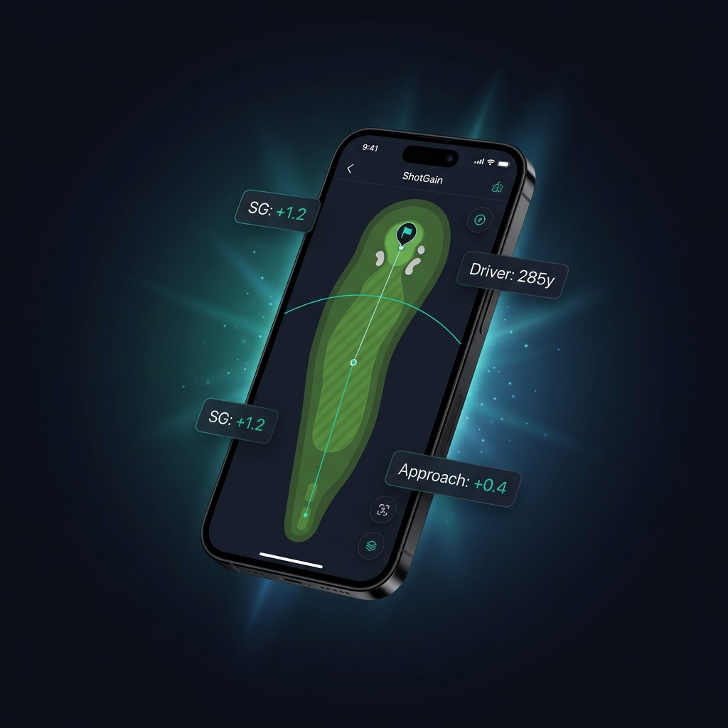 ShotGain GPS Caddy in action